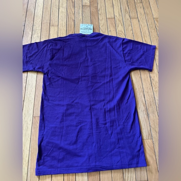 vintage jerzees Daytona Beach t-shirt Women’s Large USA Made Purple Embroidered - Picture 5 of 7